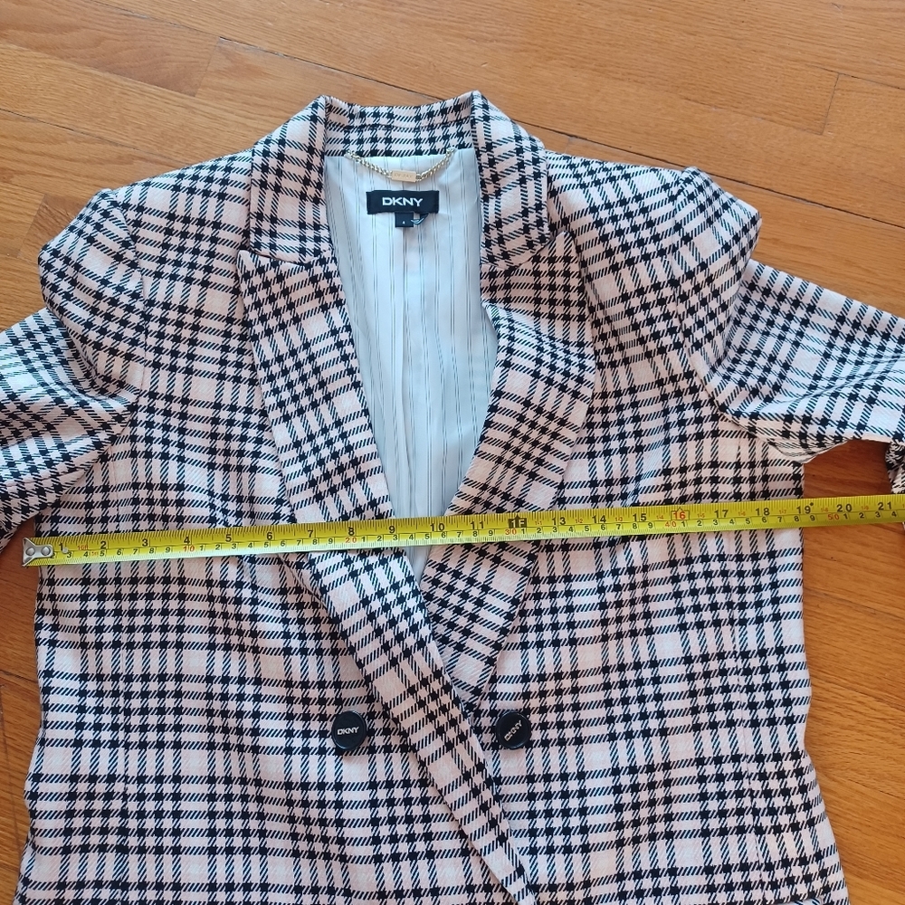 DKNY Womens Below Hips Double Breasted Long Sleeve Boyfriend Jacket Blazer - Picture 13 of 15